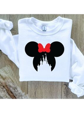 Minnie Mouse Disney Castle Sweatshirt Sweater